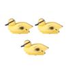 3Pcs Floating Yellow Duckling Realistic Plastic Duck Fish Pond Ornament for Garden Swimming Pool