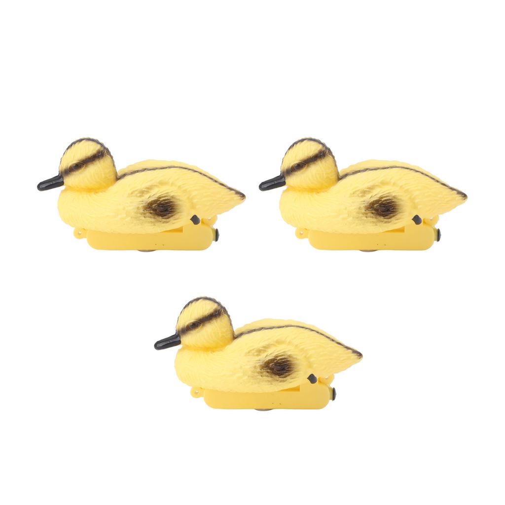 3Pcs Floating Yellow Duckling Realistic Plastic Duck Fish Pond Ornament for Garden Swimming Pool