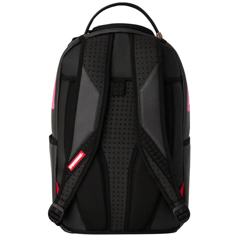 New SPRAYGROUND Shark Mouth PVC Backpacks Men Black/Pink W1035718
