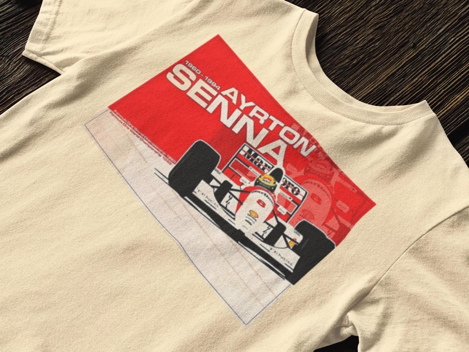 Ayrton Senna T-Shirt, Ayrton Senna Tee, Racing Team Shirt, Driver Top, SENNA F1 3XL
