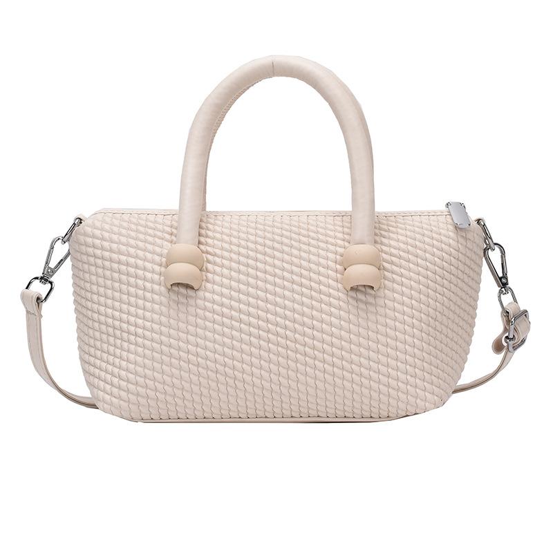 Summer New Trend Fashion Shopping Bag Woven Shoulder Bag Plaid Tote Women's Bag