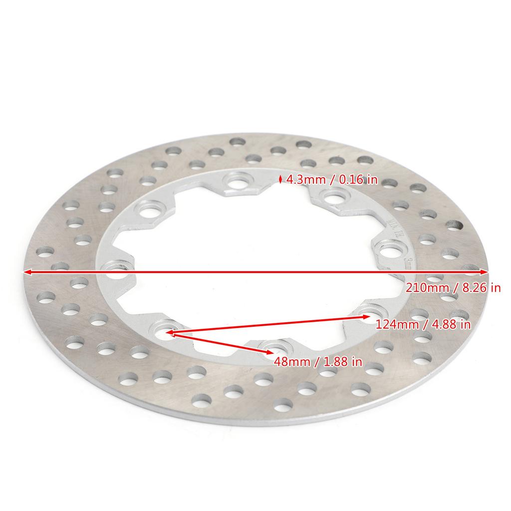 Disco de Freno Trasero para Kawasaki SUPER SHERPA KL250 KJ250 KMX125 KM200 86-10