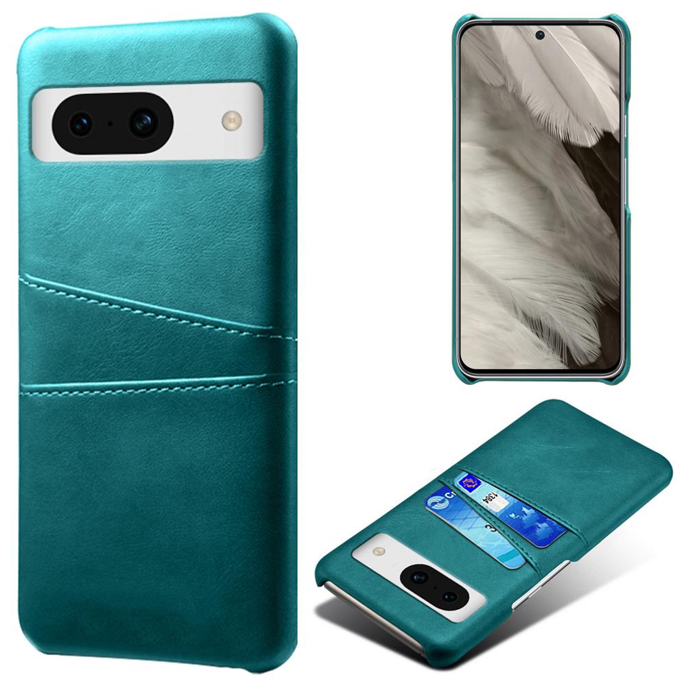For Google Pixel 8a Case PU Leather+PC Phone Cover with 2 Card Slots
