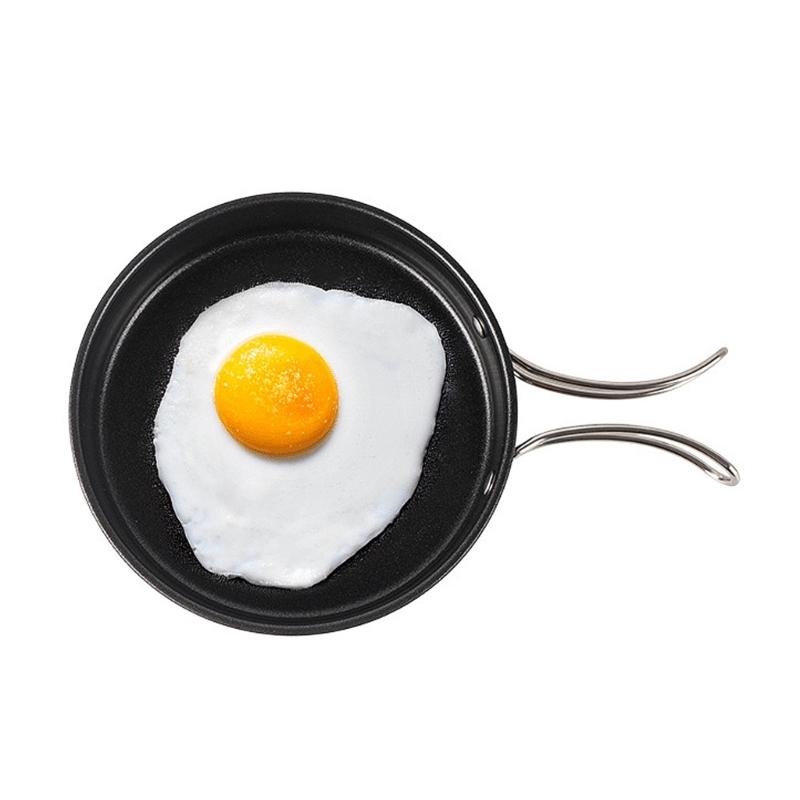 Kettle Ultra-light Stainless Steel Camping Cookware Utensils With Storage Bag Outdoor Tableware with Lightweight Handle