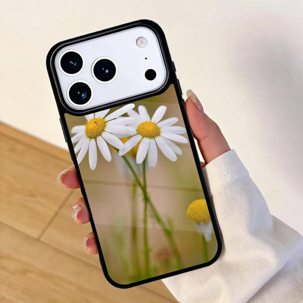 Daisy Flower Mobile Phone Case for IPhone 17 AIR 16pro Max 15 14 13 12 11 Bumper Cover