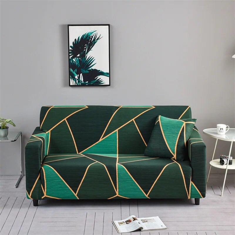 Geometric Sofa Slipcovers Elastic Sofa Cover for Living Room Sectional Corner L-shape Chair Protector Couch Cover 1/2/3/4 Seater