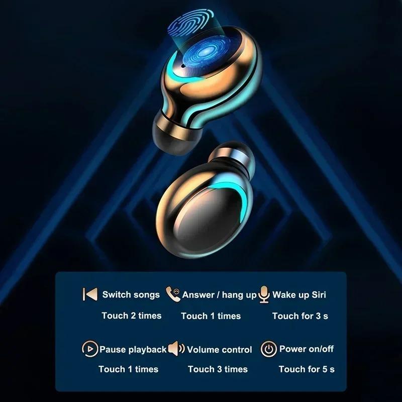 Xiaomi F9 Bluetooth Headphones 9D Stereo High Bass Sport Earphones Handfree Touch Control Tws Wireless Earbuds Waterproof Headset