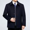 Woolen Coat, Down Lining, Thickened Winter Coat, Middle-aged and Elderly Coat, New Business Men's Wear