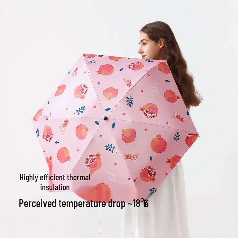 Banana Under Fruit Fun Series 5-Fold UV Protection Umbrella