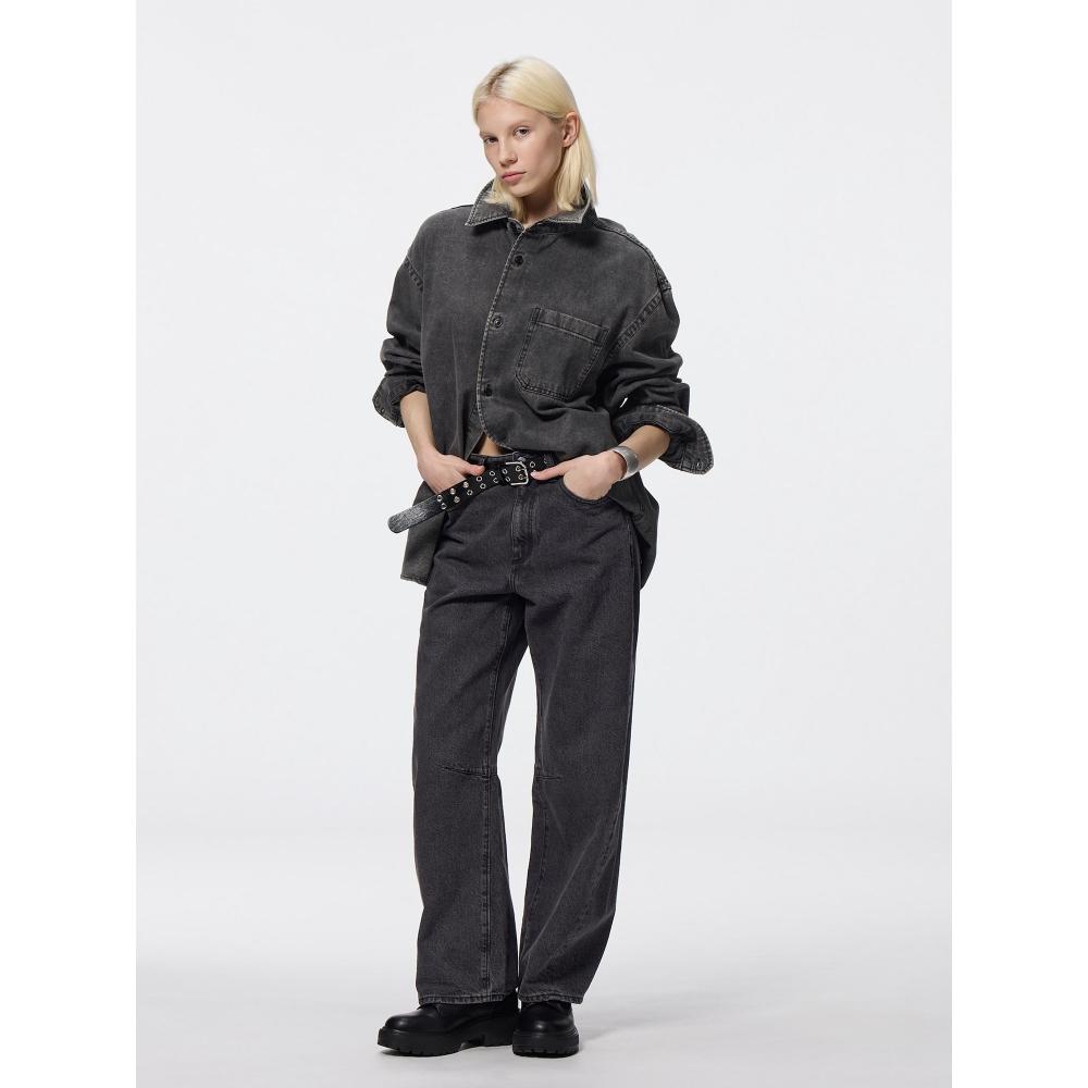 

Uniqlo Джинсы Gu Barrel Leg 08 DARK GRAY/WOMEN M