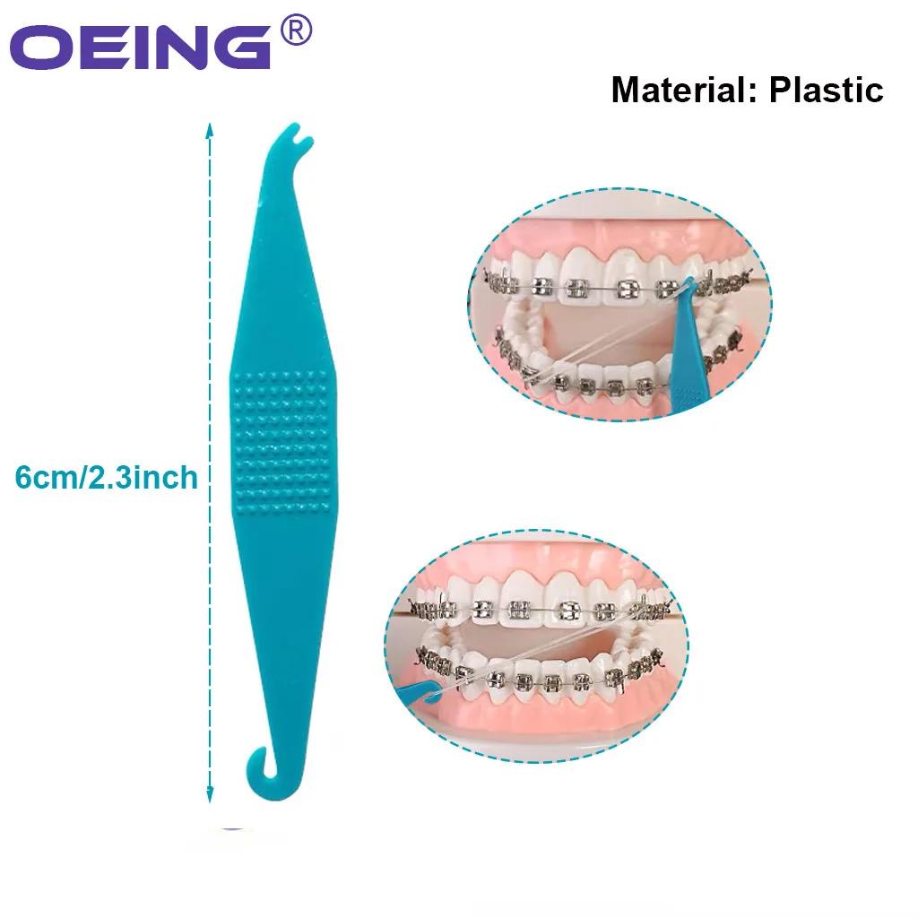 Dental Orthodontic Elastic Placers for Braces Bracket Dentistry Rubber Band Placer Hook Ligature Ring Tool Dentistry Accessorie