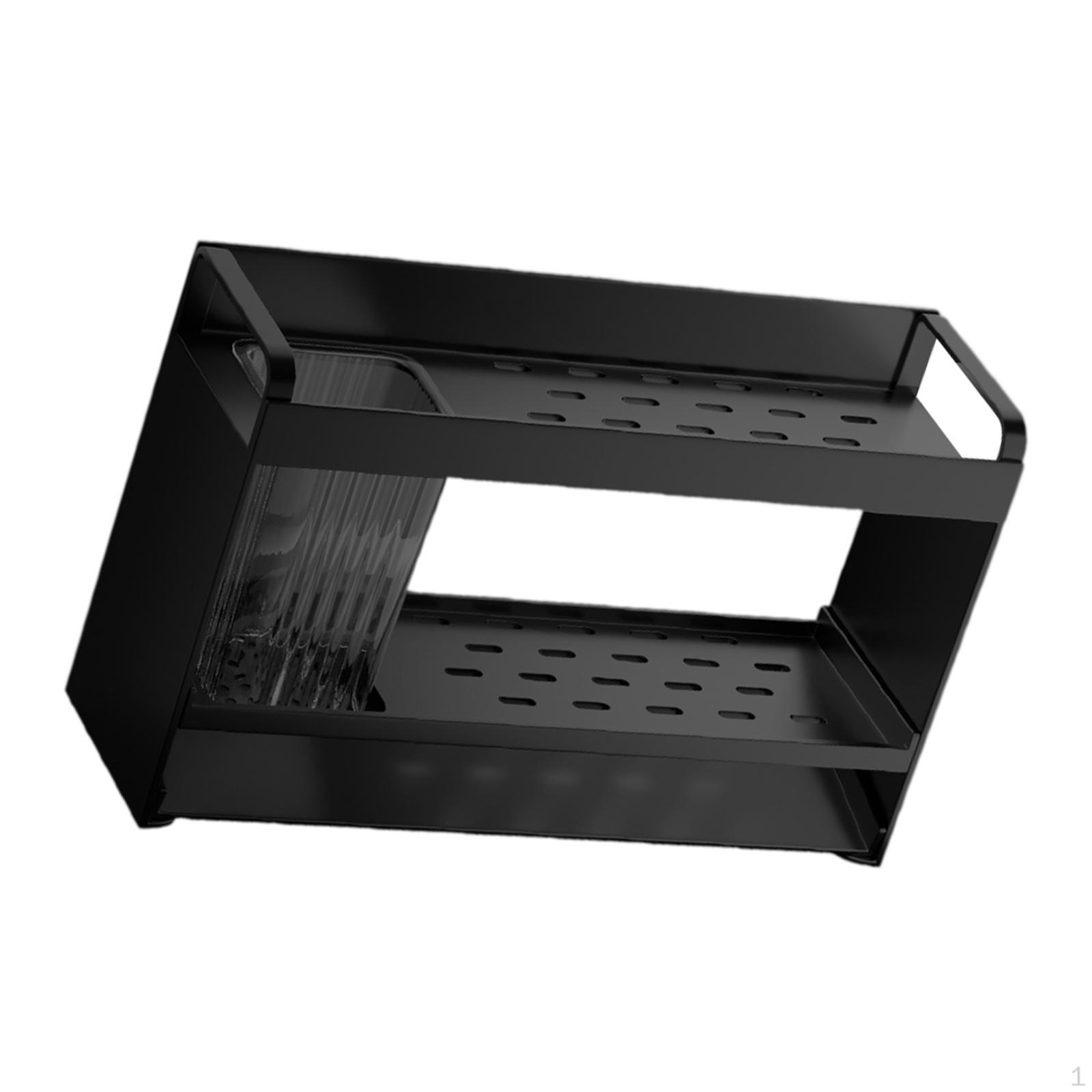 

Sponge Holder for Kitchen Sink Drain Rack Organiser Accessories Drainer with чорний