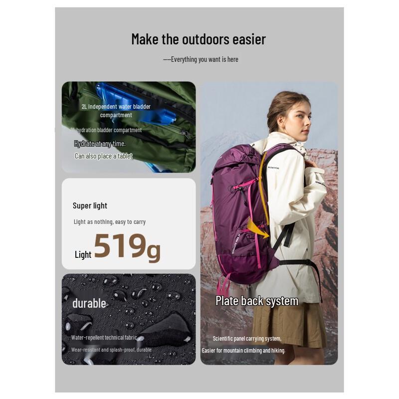 Yizhou Lightweight Hiking and Travel Backpack (23-32L)