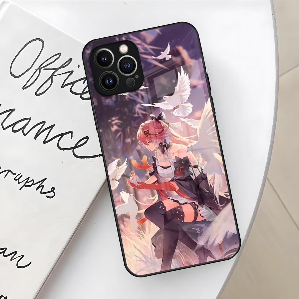 Game Wuthering Waves Phone Case for Iphone 16 15 14 12 11 13 Pro Max Mini X Xr Xs Se 8 Puls Glass Cover