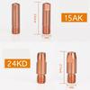 10pcs MIG Welding Nozzle Contact Tips Gas Diffuser Connector Holder Torch  0.8mm