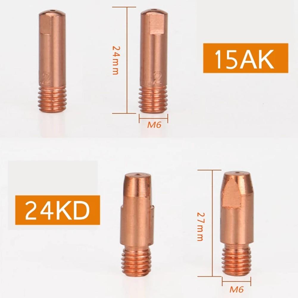 10pcs MIG Welding Nozzle Contact Tips Gas Diffuser Connector Holder Torch  0.8mm