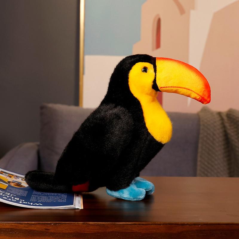 Nice 1pc 25cm Cute Simulation Parrot Doll Bird Plush Toy Grab Machine Doll Wedding Throwing Doll Children's Gift