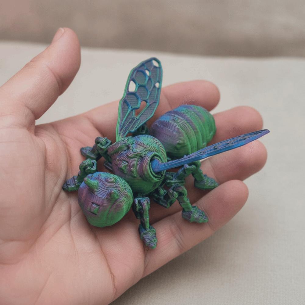 Movable Joint Mechanical Bee Toy Wing Joints Movable Joint Insect Toy  Home Decorations