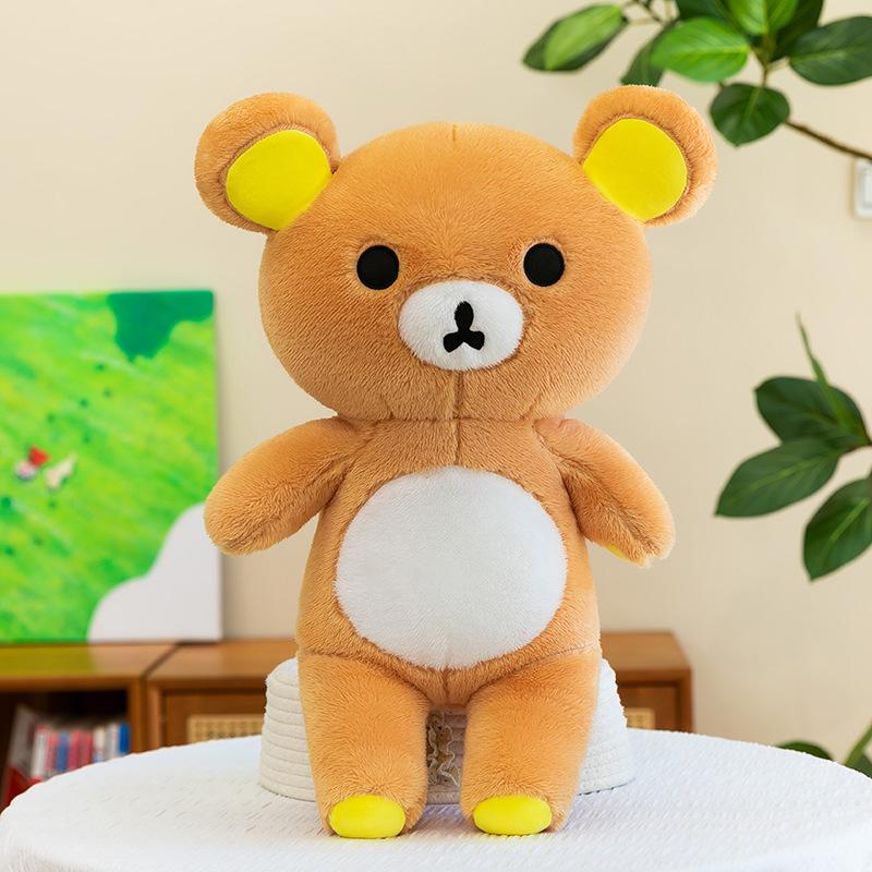 5575Cm Rilakkuma Bear Plush Toy Soft Stuffed Doll Hugging Pillow Comfortable Sleep Cushion Wholesale Home Decor Adult Gift