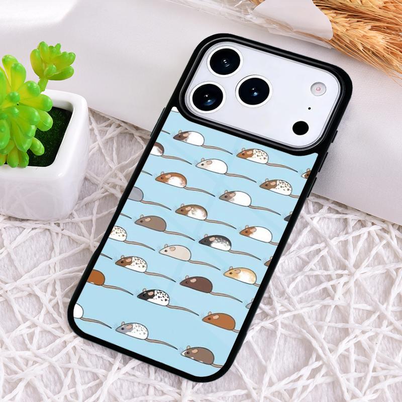 Mouse Rat Soft Shockproof Phone Case for iPhone 17 Air 16e 15 11 12 14 13 Pro Max Cover Coque