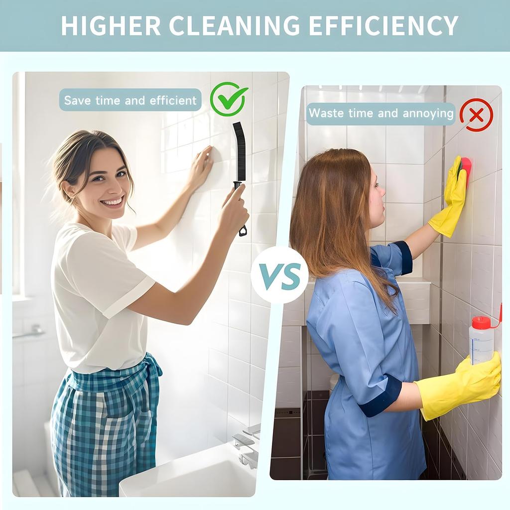 8/11/13Pcs Household Gap Cleaning Brush Set Crevice Tool Hard Bristle for Stiff Angled Corner Cleaning Supplies Kitchen Bathroom