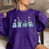 Women's Fashion Casual Long Sleeve Printed Round Neck Sweatshirt Top