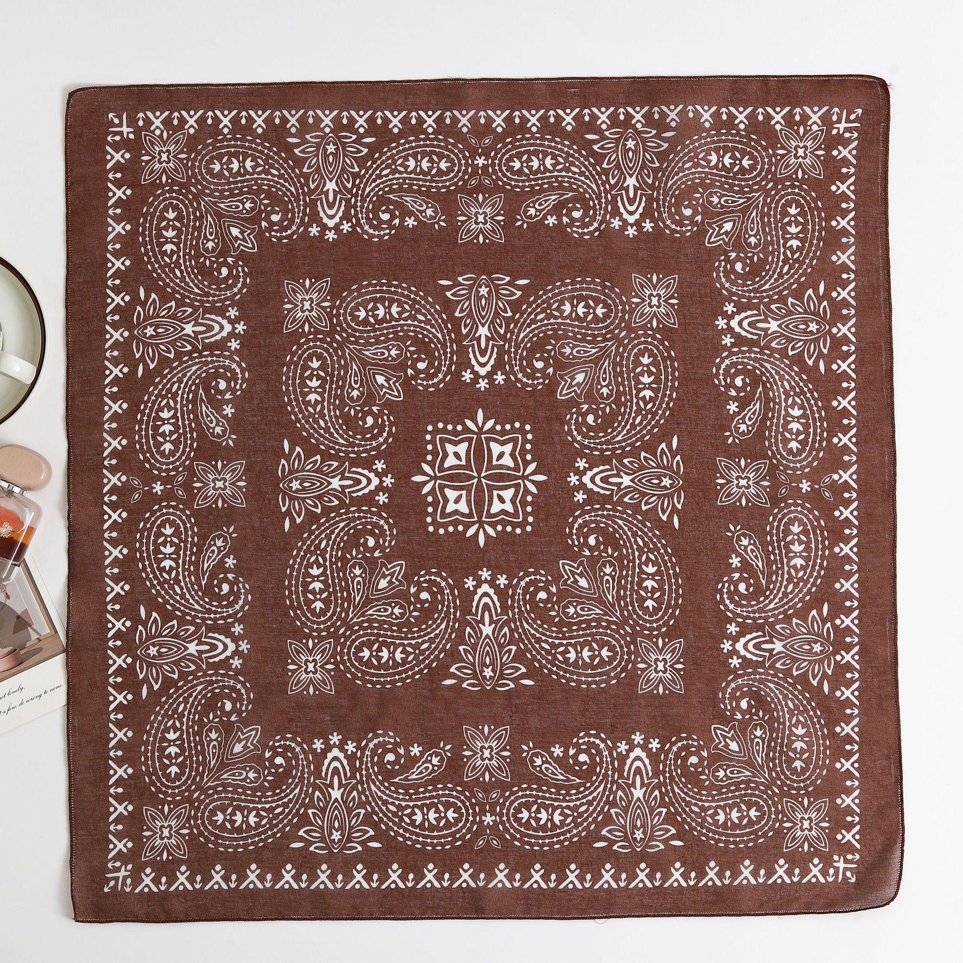 

Японский Ретро Литературный Декор Повязка на Голову Рубашка Футболка Впитывающая Пот Квадратный Шарф с Принтом Головной Платок Женский