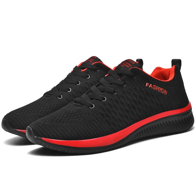 Fashion Black Red Running Shoes Couple Breathable Light Sports Sneakers Men Gym Shoes Tenis Masculino Men's Sandals Summershoes Hombre