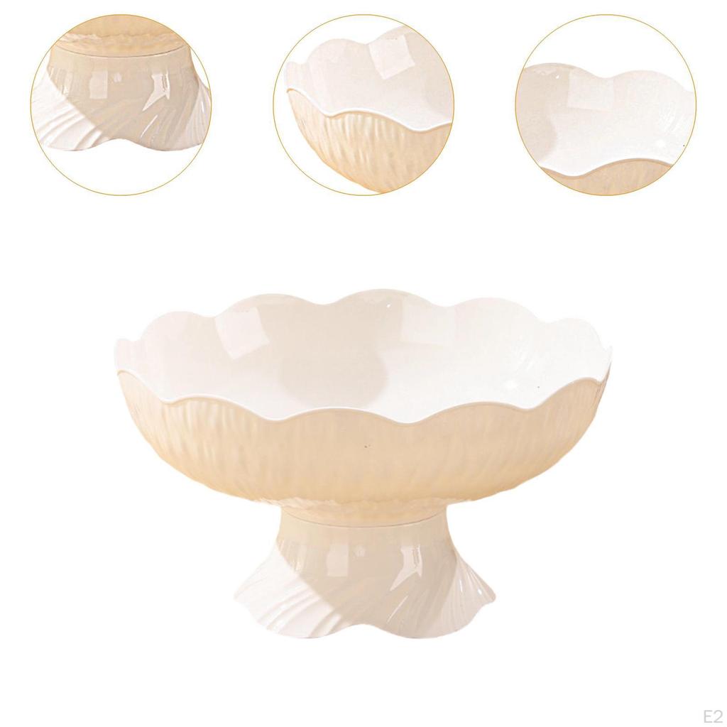 Creative Fruit Bowl on Stand with Modern Multifunctional Tray, Elegant PP Stand, Decorative Tabletop