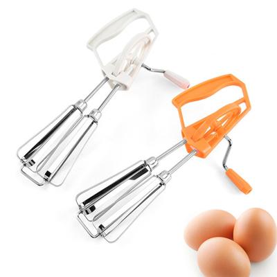 Eggvisper Håndsveivd Manuell dobbelthode roterende rustfritt stål Duty Melk kremdeig eggevisp