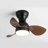 22/29 inches DC Motor Ceiling Fans With Remote Control Modern Mini Corridor Smallhouse Nickel Ceiling Fan With LED Lights
