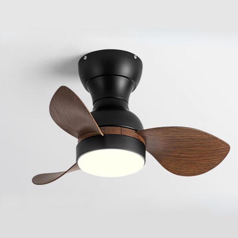 22/29 inches DC Motor Ceiling Fans With Remote Control Modern Mini Corridor Smallhouse Nickel Ceiling Fan With LED Lights
