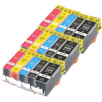 Kompatible Canon PGI-520-CLI-521 Patrone (15 Stück) - PIXMA Pro9000, Ip6600d - Mehrfarbig