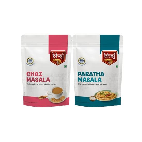 

Bhoj Masale Chai And Paratha Masala Powder Combo Pack (chai paratha-200 gram Each)
