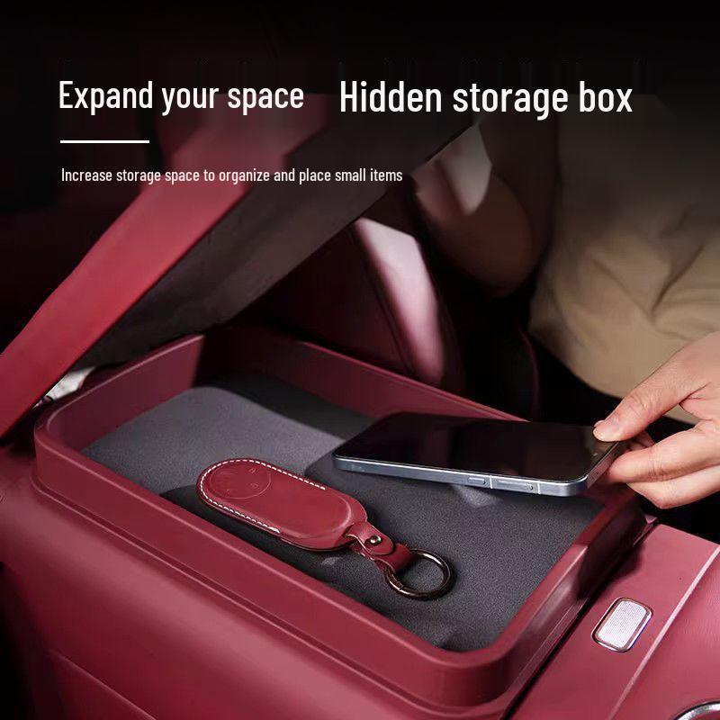AITO M8 M9 M7 Armrest Cover Pad - Fits 26 Models, Protective Mat & Storage Box for Car Modification.