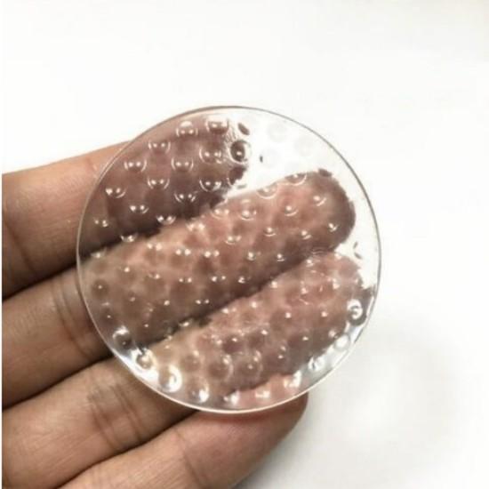 1 Pc Transparent Soft Silicone Wall Protector Self-adhesive Door Handle Bumper Protective Plug Non-slip Round Doors Stop Muffler