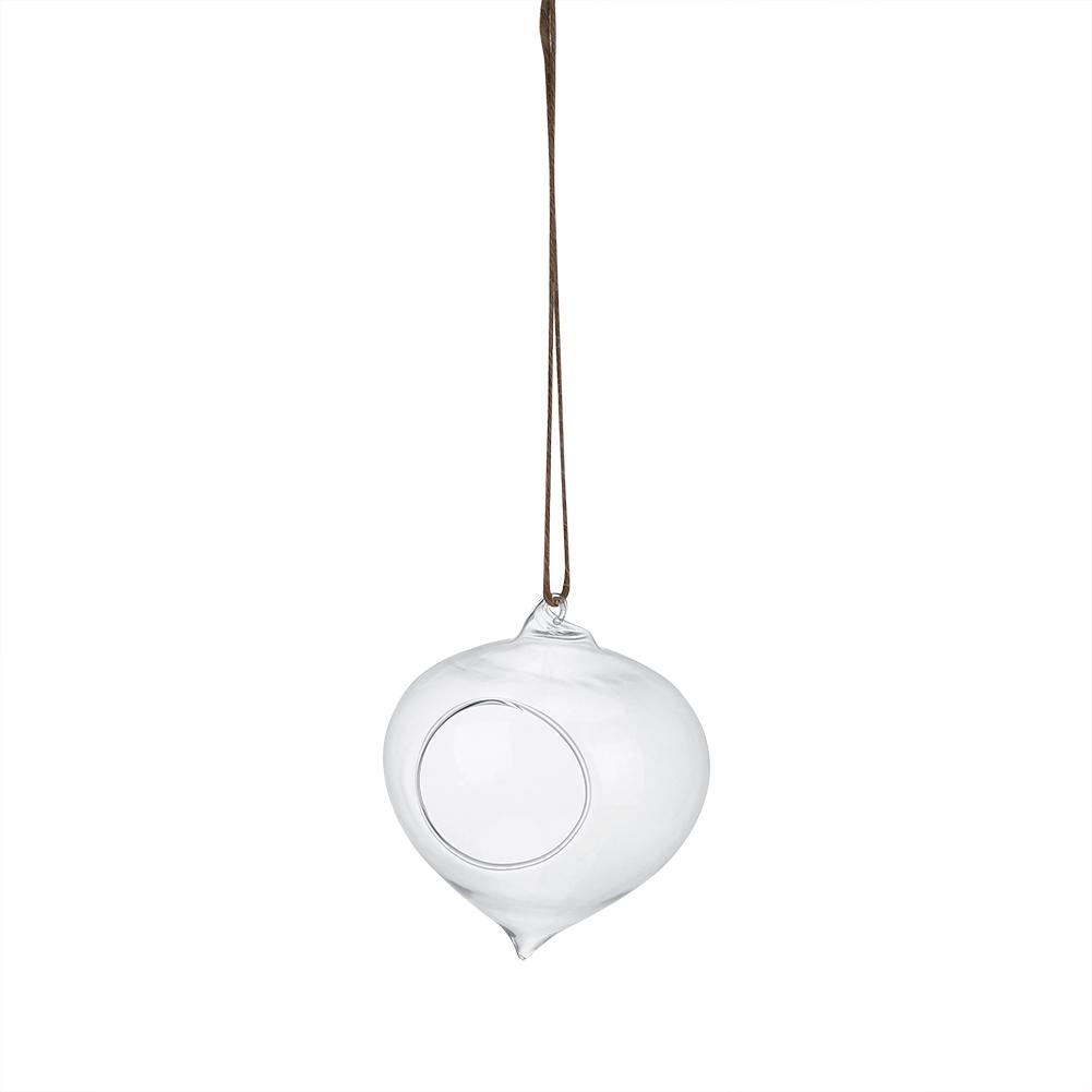 Flowerpot Succulent Plant Container Hanging Glass Vase Home Garden Decor