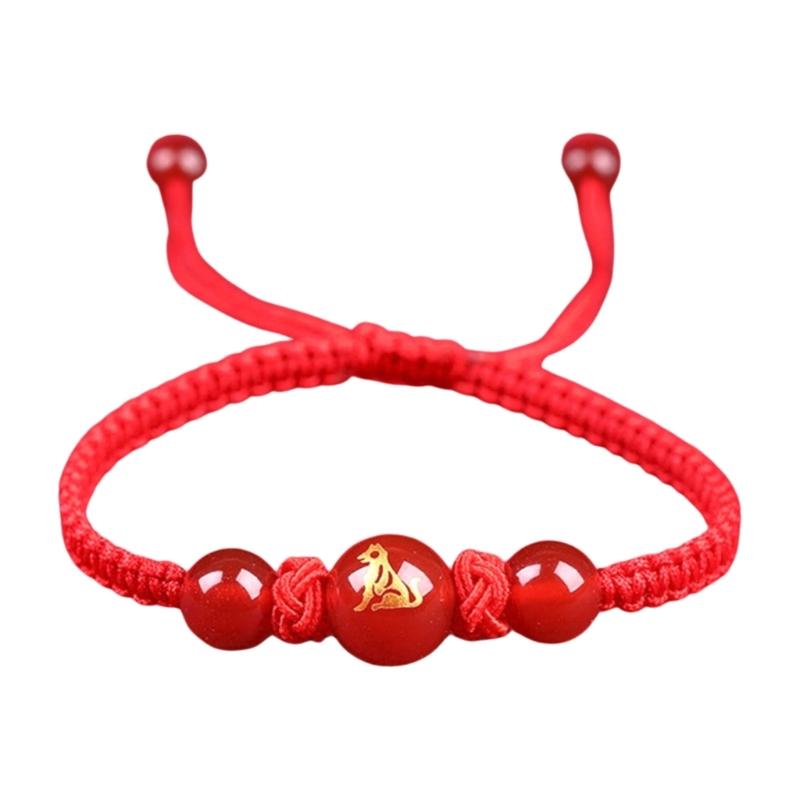 Chinese Snake Red String Bracelet Adjustable Charm Jewelry Luck Braided Rope Bracelet Suitable for Women and Men Present