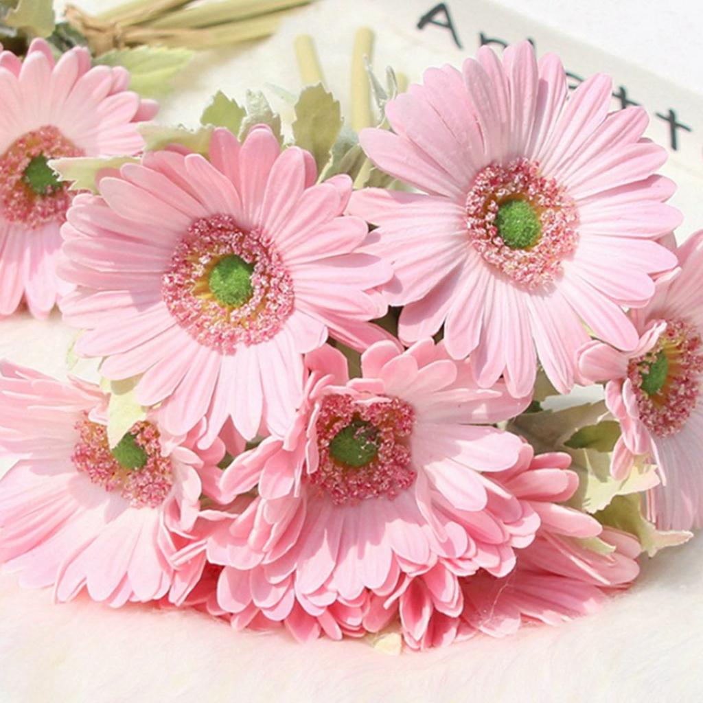 Artificial Gerbera Daisies Flower Decorative Faux Gerbera Bouquet for Home Decoration Wedding Bouquets