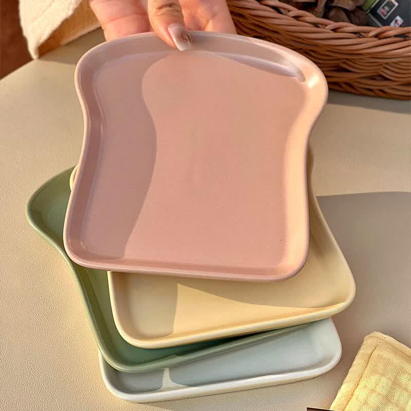 Deouxingguang Ceramic Toast Plate Set
