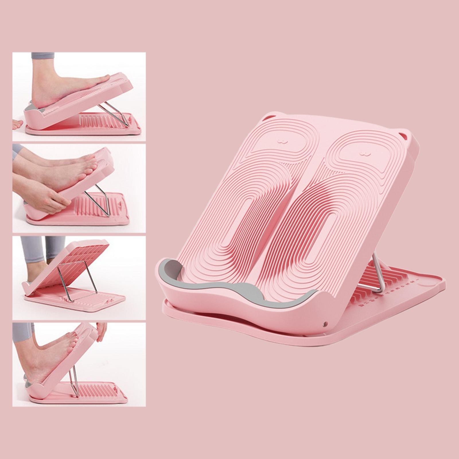 

Calf Stretching Board Fitness Auxiliary Equipment Home Gym Adjustable Fitness Board for Heel Hamstring Stretching Tight Calves розовый