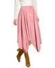 Womens Ferragamo Suede Maxi Skirt  38 Pink