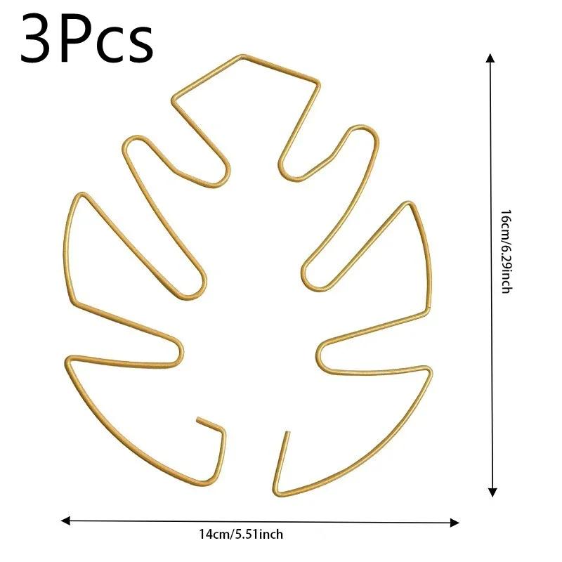 3pcs Adjustable Metal Plant Stem Support Durable Monstra Flower Climbing Stem Holder For Plants Garden Trellis
