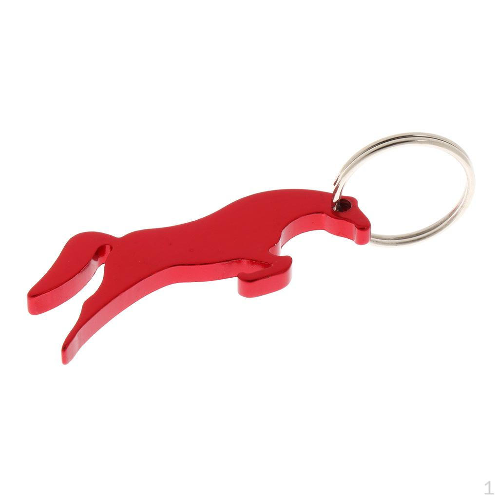 Alloy Race Horse Model Bottle Opener Keychain Bag Pendant Novelty Gift