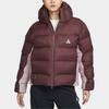 Nike ACG Series PrimaLoft Color Block Hooded Zipper Warm Puffer Jacket Women Jackets Red FZ6762-652