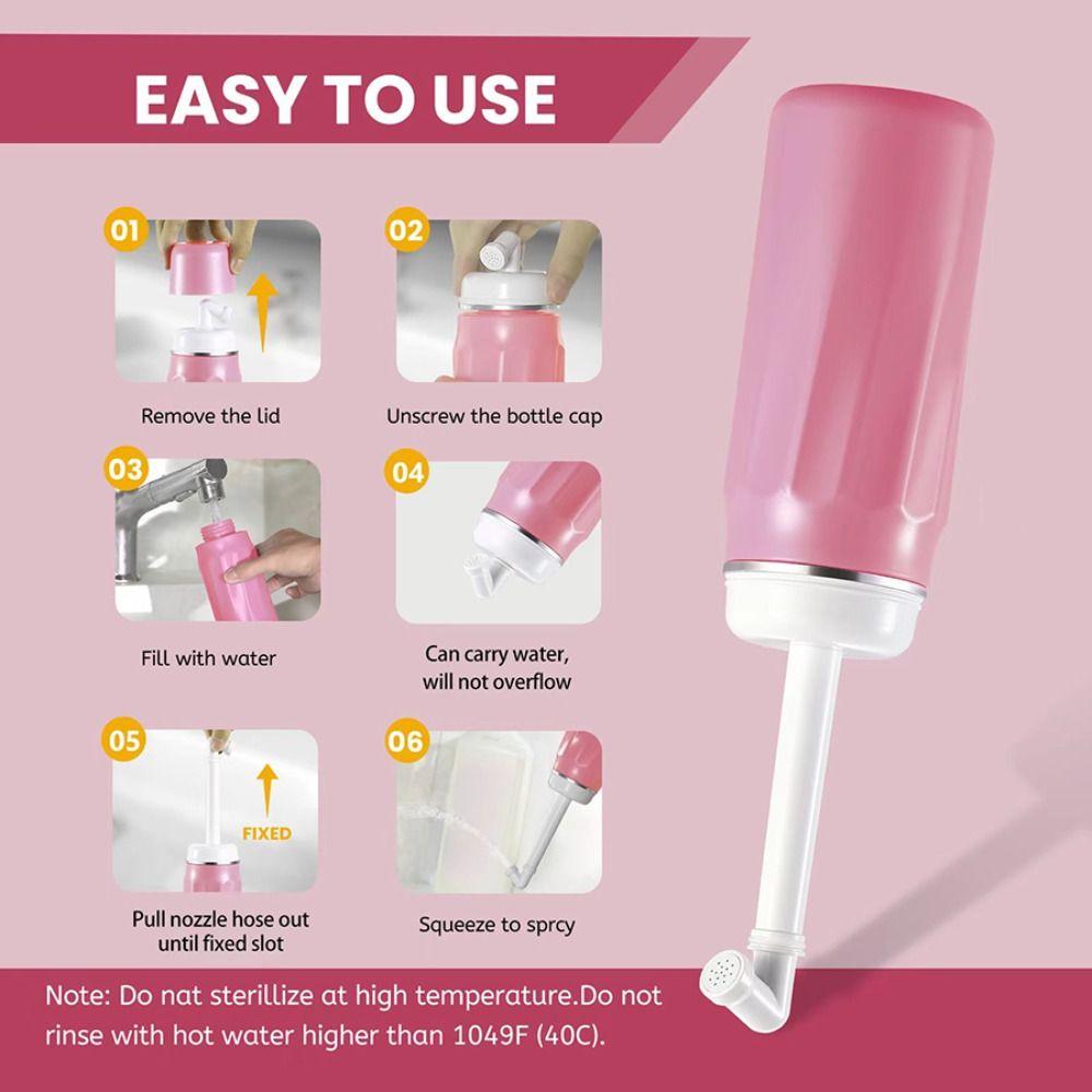 Cleaning Artifact Travel Bidet 400ml Large Capacity Collapsible Handheld Bidet Foldable Leak-Proof Toilet Sprayer