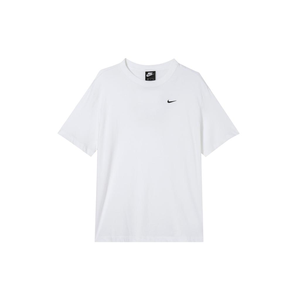Nike Embroidered Brand Logo Round Neck Sports Short Sleeve T-Shirt Unisex T-Shirt White BV3929-100