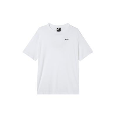 Nike T-shirt de sport à manches courtes et col rond avec logo de marque brodé T-shirt unisexe Blanc BV3929-100