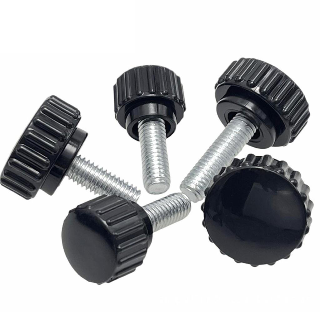 4 Stück 6mm gerändelter Griff ergonomischer Rändelknopf Industrieschrauben Ersatz Rundkopfgriff Handschraube langlebig