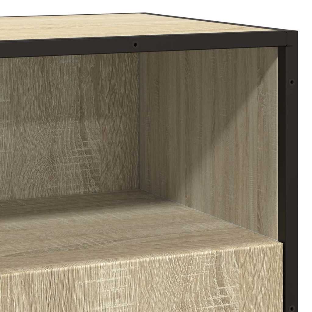 Vidaxl Komoda, Dąb Sonoma, 68X35X76 Cm, Materiał Drewnopochodny